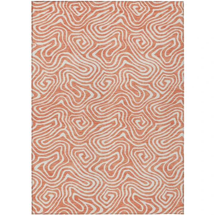 Addison Rugs Chantille Orange ACN1030 9ft. x 12ft. Rect. Rug