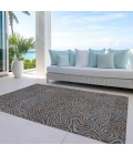 Addison Rugs Chantille Brown ACN1031 5ft. x 7ft.6in. Rect. Rug