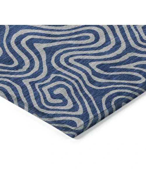 Addison Rugs Chantille Blue ACN1031 5ft. x 7ft.6in. Rect. Rug