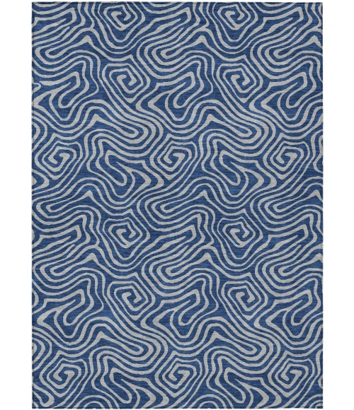 Addison Rugs Chantille Blue ACN1031 5ft. x 7ft.6in. Rect. Rug