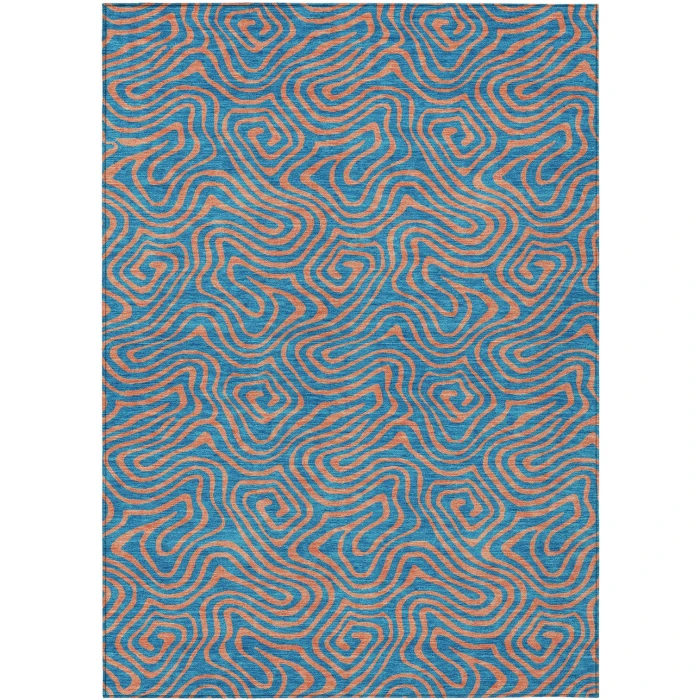 Addison Rugs Chantille Teal ACN1031 9ft. x 12ft. Rect. Rug