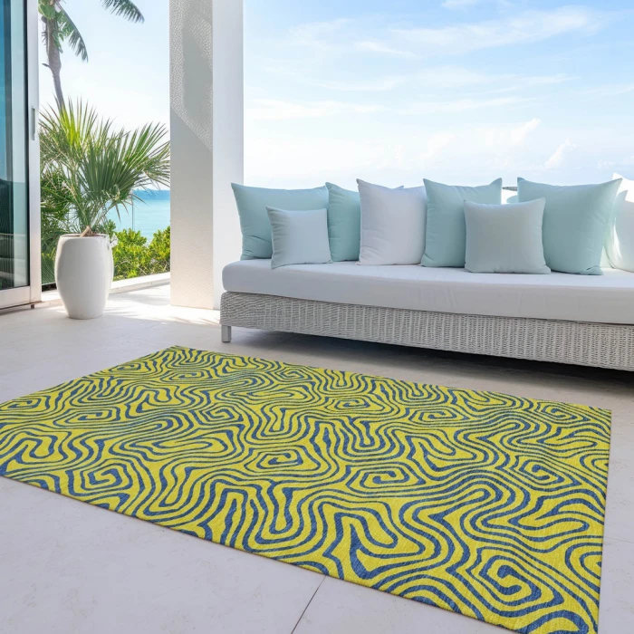 Addison Rugs Chantille Gold ACN1031 8ft. x 10ft. Rect. Rug