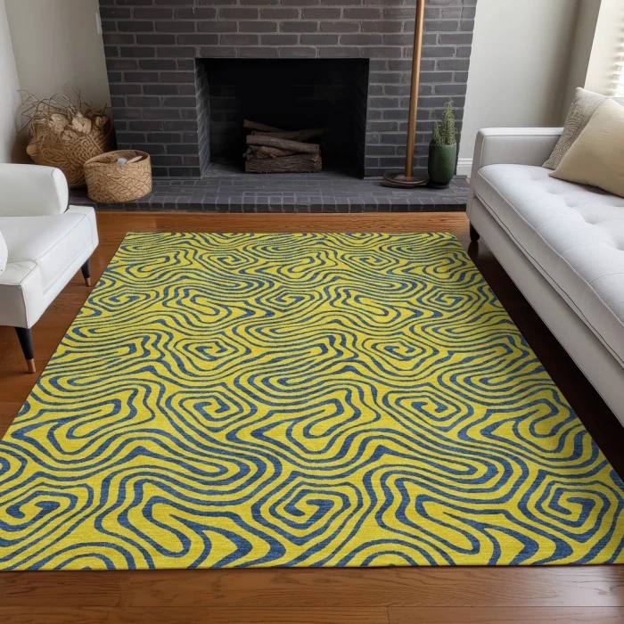 Addison Rugs Chantille Gold ACN1031 8ft. x 10ft. Rect. Rug