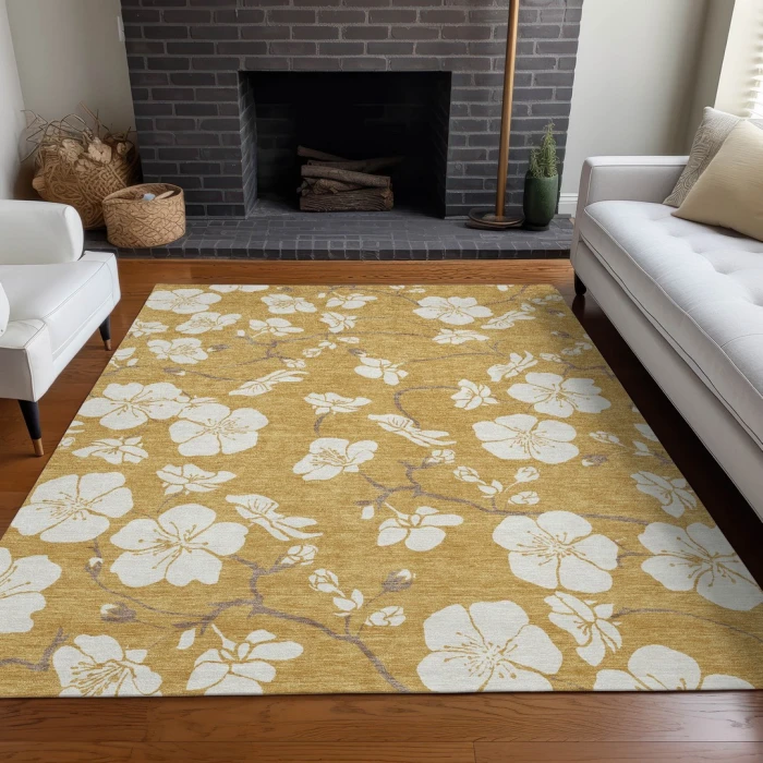 Addison Rugs Chantille Gold ACN1032 5ft. x 7ft.6in. Rect. Rug