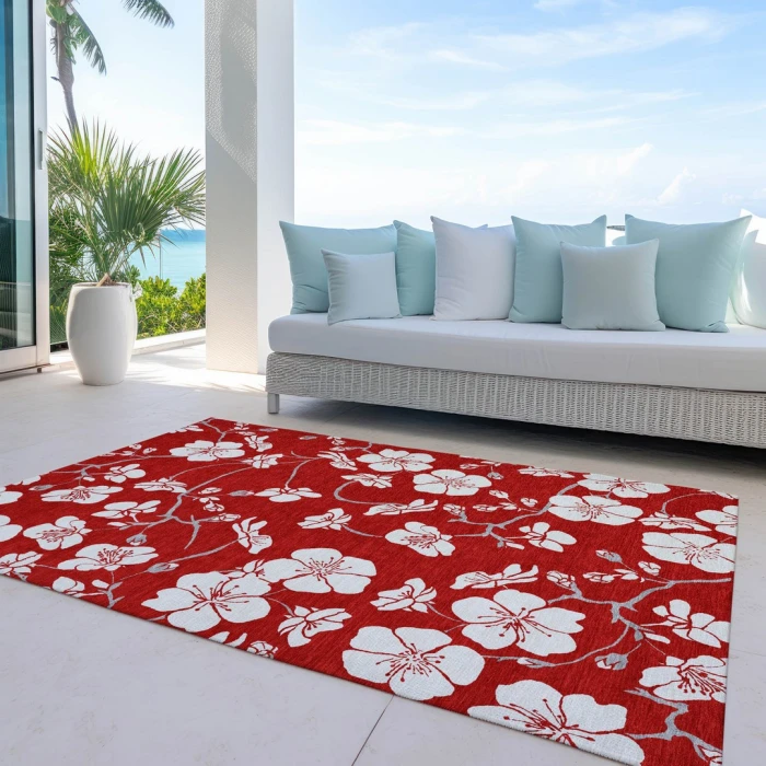 Addison Rugs Chantille Red ACN1032 8ft. x 10ft. Rect. Rug