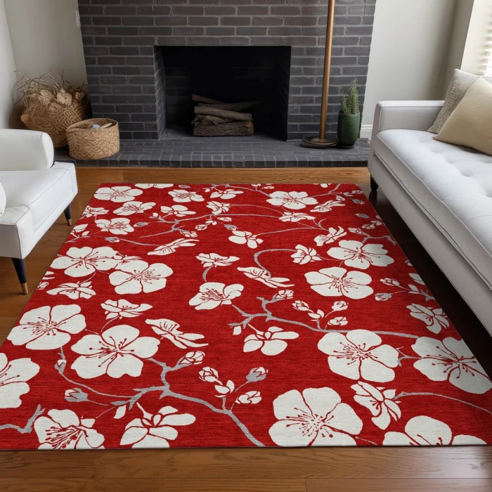 Addison Rugs Chantille Red ACN1032 8ft. x 10ft. Rect. Rug