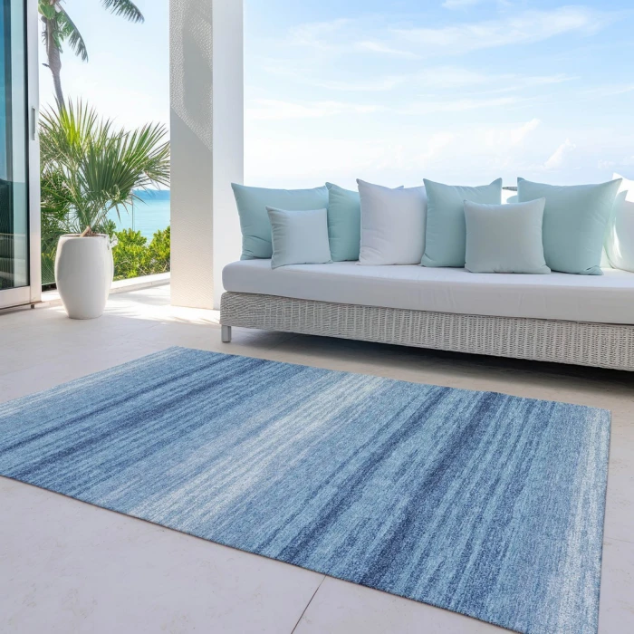 Addison Rugs Chantille Blue ACN1033 8ft. x 10ft. Rect. Rug