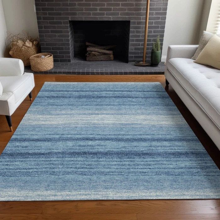 Addison Rugs Chantille Blue ACN1033 8ft. x 10ft. Rect. Rug