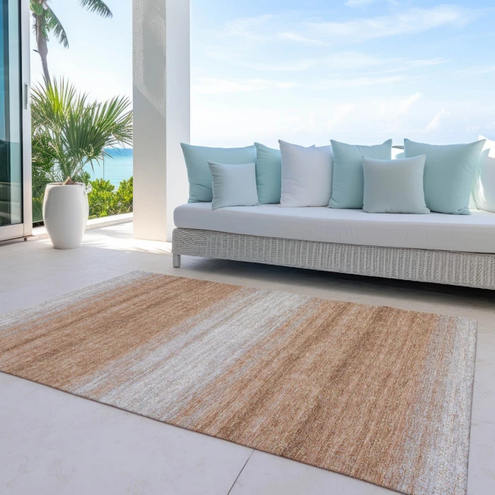 Addison Rugs Chantille Orange ACN1033 8ft. x 10ft. Rect. Rug