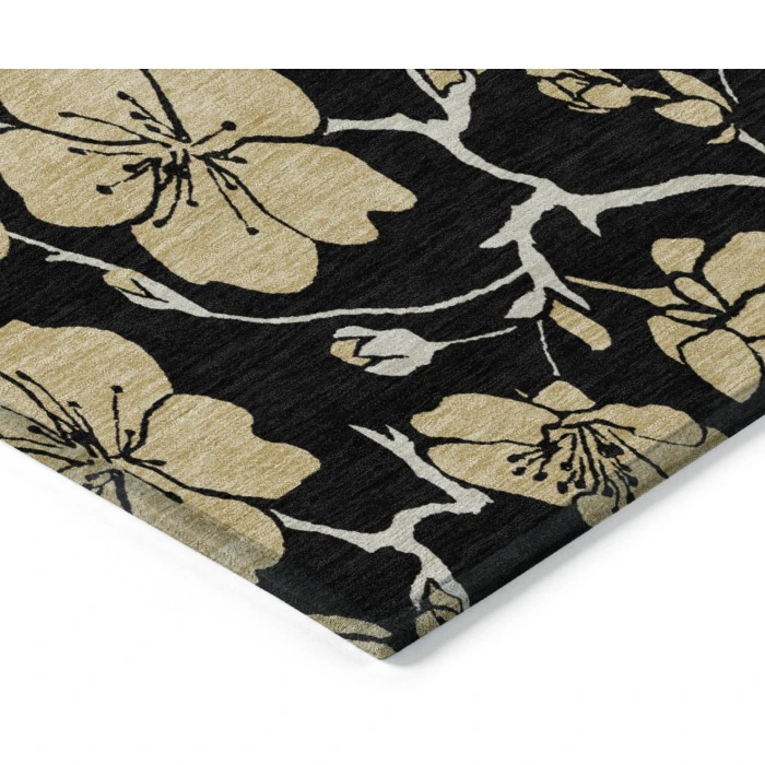 Addison Rugs Chantille Black ACN1034 5ft. x 7ft.6in. Rect. Rug