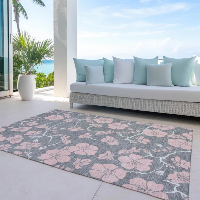 Addison Rugs Chantille Gray ACN1034 5ft. x 7ft.6in. Rect. Rug