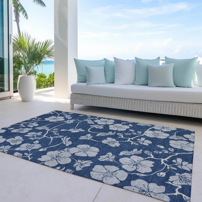 Addison Rugs Chantille Blue ACN1034 9ft. x 12ft. Rect. Rug
