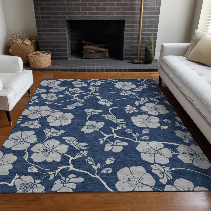 Addison Rugs Chantille Blue ACN1034 9ft. x 12ft. Rect. Rug