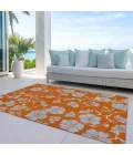 Addison Rugs Chantille Orange ACN1034 9ft. x 12ft. Rect. Rug