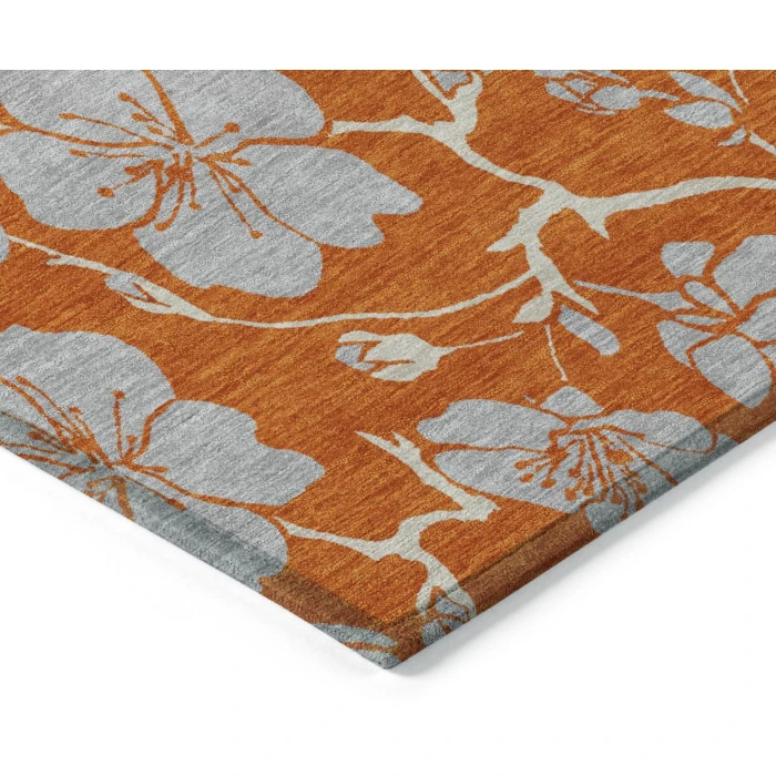 Addison Rugs Chantille Orange ACN1034 9ft. x 12ft. Rect. Rug