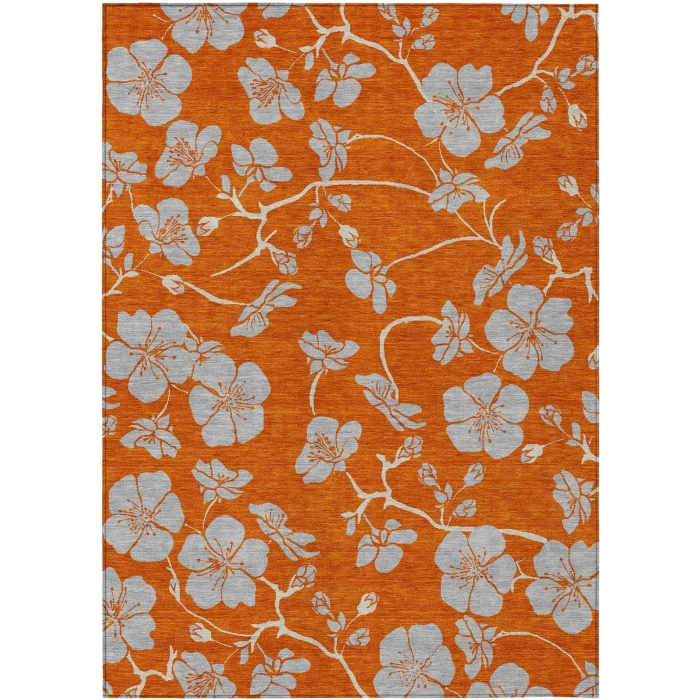 Addison Rugs Chantille Orange ACN1034 9ft. x 12ft. Rect. Rug