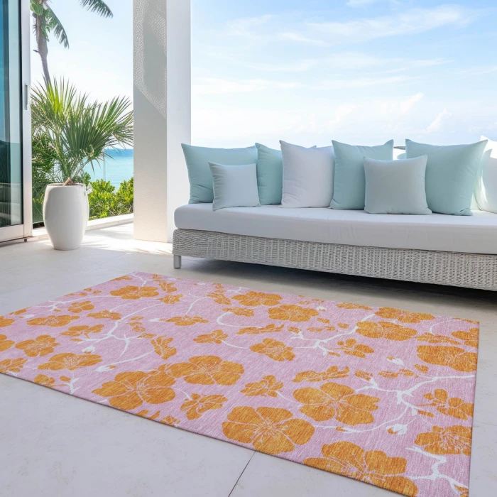 Addison Rugs Chantille Pink ACN1034 5ft. x 7ft.6in. Rect. Rug