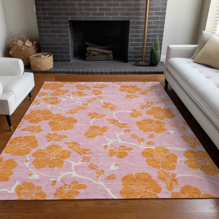 Addison Rugs Chantille Pink ACN1034 5ft. x 7ft.6in. Rect. Rug