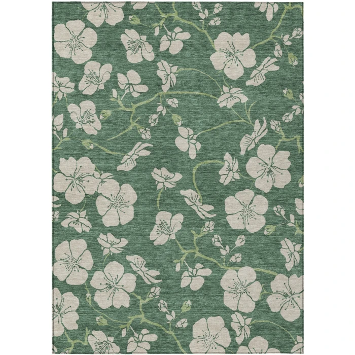 Addison Rugs Chantille Green ACN1034 5ft. x 7ft.6in. Rect. Rug