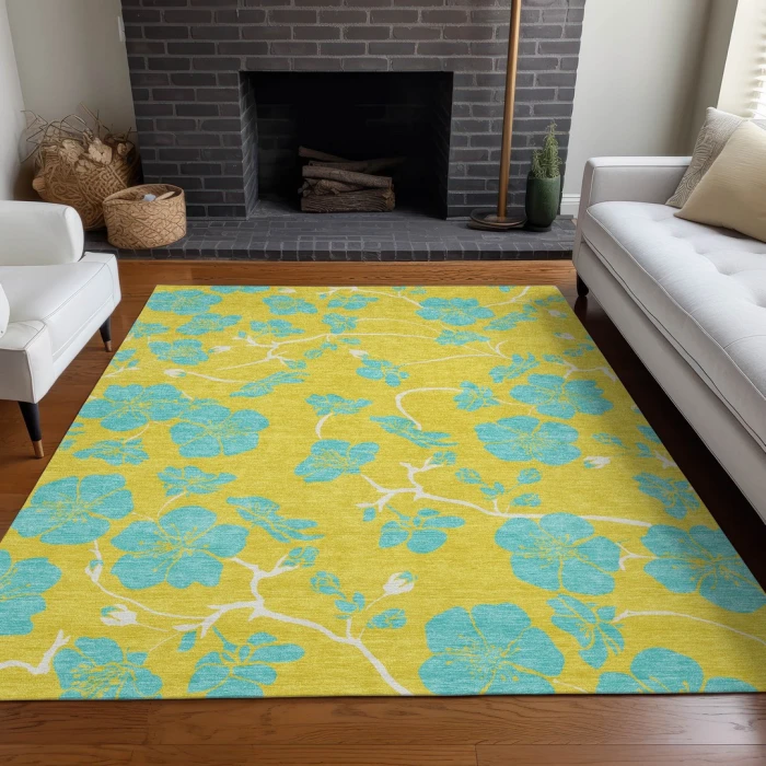 Addison Rugs Chantille Gold ACN1034 5ft. x 7ft.6in. Rect. Rug