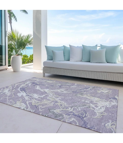 Addison Rugs Chantille Purple ACN1035 5ft. x 7ft.6in. Rect. Rug