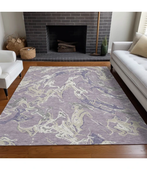 Addison Rugs Chantille Purple ACN1035 5ft. x 7ft.6in. Rect. Rug