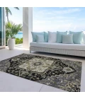 Addison Rugs Chantille Black ACN1036 8ft. x 10ft. Rect. Rug