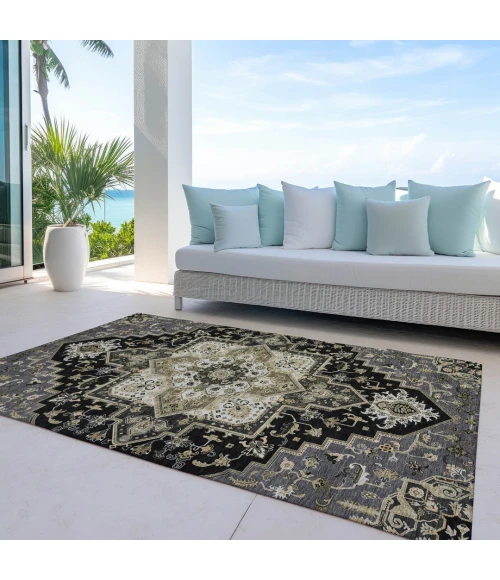 Addison Rugs Chantille Black ACN1036 8ft. x 10ft. Rect. Rug