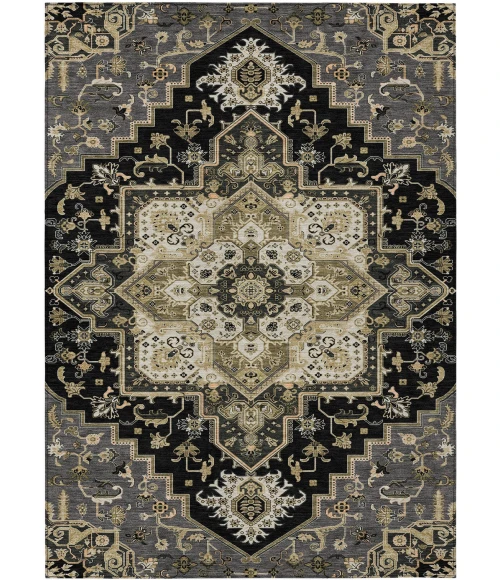 Addison Rugs Chantille Black ACN1036 8ft. x 10ft. Rect. Rug