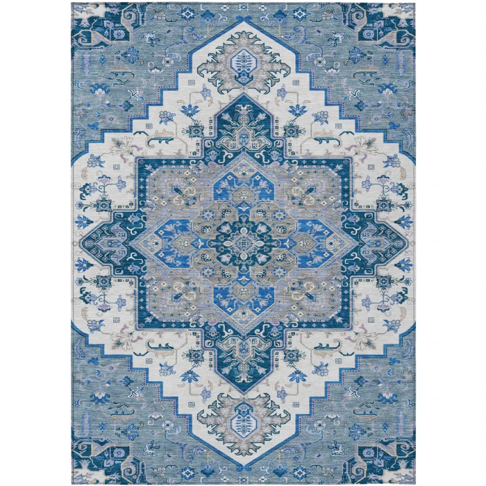 Addison Rugs Chantille Blue ACN1036 9ft. x 12ft. Rect. Rug