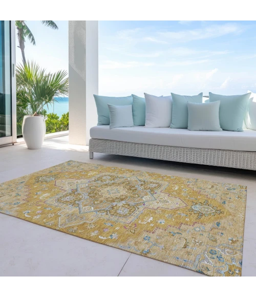 Addison Rugs Chantille Gold ACN1036 5ft. x 7ft.6in. Rect. Rug