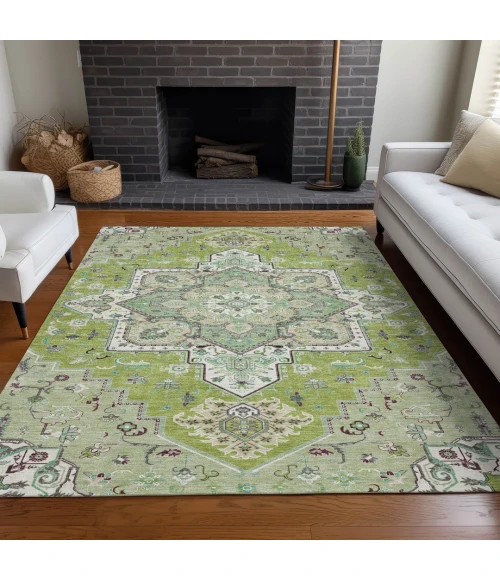 Addison Rugs Chantille Green ACN1036 9ft. x 12ft. Rect. Rug