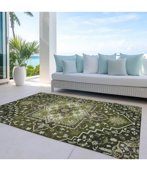 Addison Rugs Chantille Green ACN1036 8ft. x 10ft. Rect. Rug