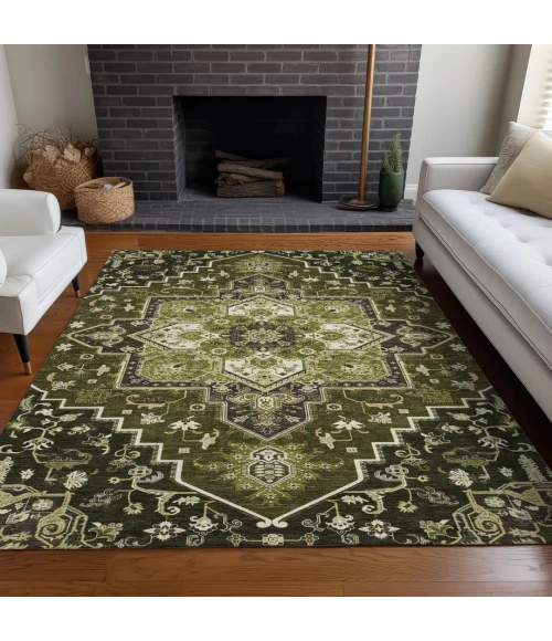 Addison Rugs Chantille Green ACN1036 8ft. x 10ft. Rect. Rug