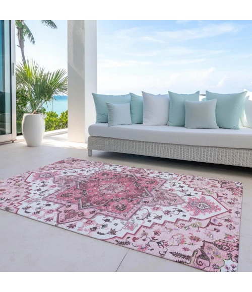 Addison Rugs Chantille Pink ACN1036 9ft. x 12ft. Rect. Rug