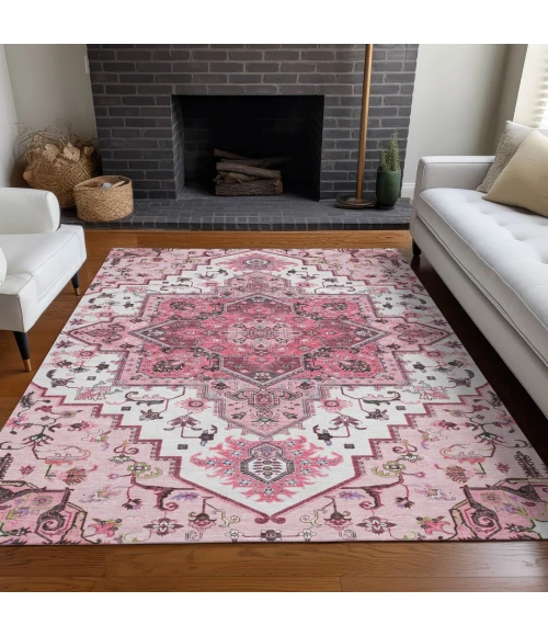 Addison Rugs Chantille Pink ACN1036 9ft. x 12ft. Rect. Rug