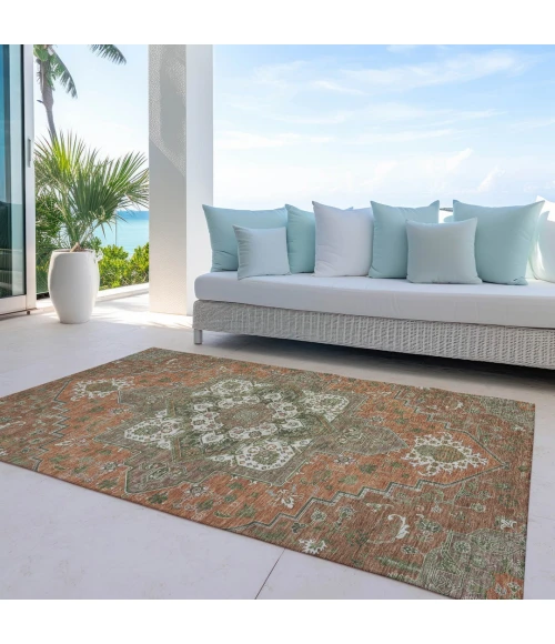 Addison Rugs Chantille Orange ACN1036 8ft. x 10ft. Rect. Rug