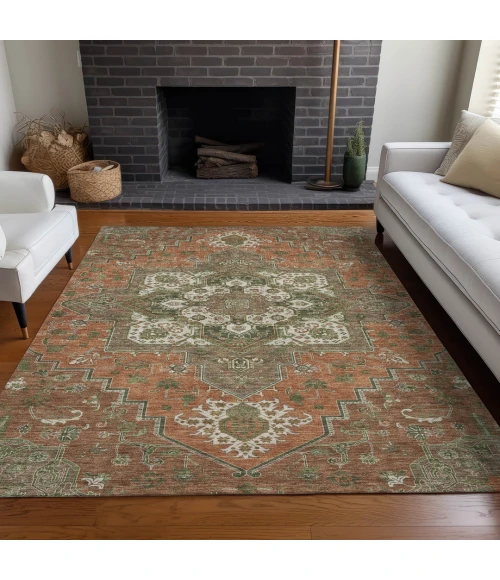 Addison Rugs Chantille Orange ACN1036 8ft. x 10ft. Rect. Rug