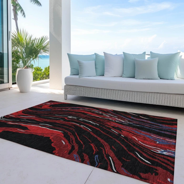 Addison Rugs Chantille Black ACN1037 9ft. x 12ft. Rect. Rug