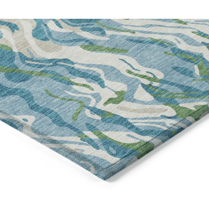 Addison Rugs Chantille Teal ACN1038 5ft. x 7ft.6in. Rect. Rug