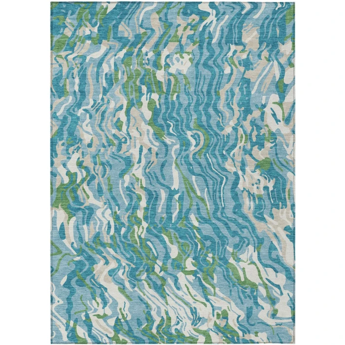 Addison Rugs Chantille Teal ACN1038 5ft. x 7ft.6in. Rect. Rug