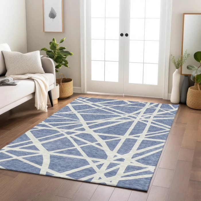 Addison Rugs Chantille Blue ACN1040 8ft. x 10ft. Rect. Rug