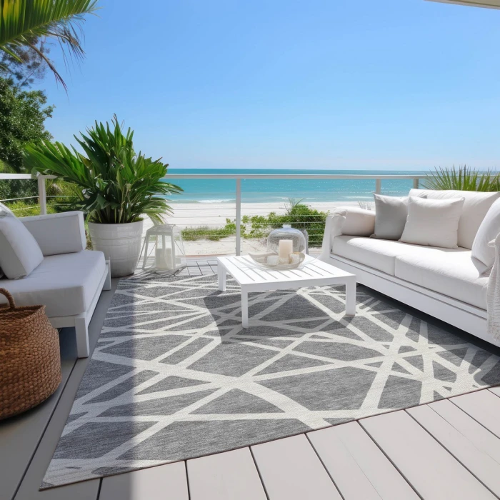 Addison Rugs Chantille Gray ACN1040 9ft. x 12ft. Rect. Rug