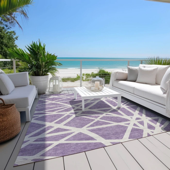 Addison Rugs Chantille Purple ACN1040 5ft. x 7ft.6in. Rect. Rug