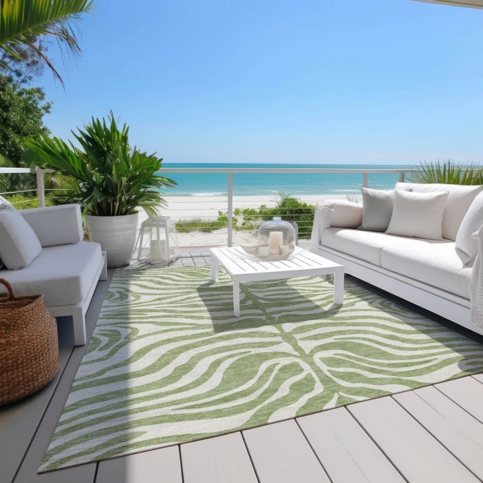 Addison Rugs Chantille Green ACN1042 5ft. x 7ft.6in. Rect. Rug