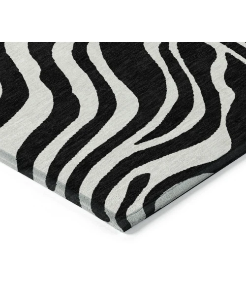 Addison Rugs Chantille Black ACN1042 5ft. x 7ft.6in. Rect. Rug