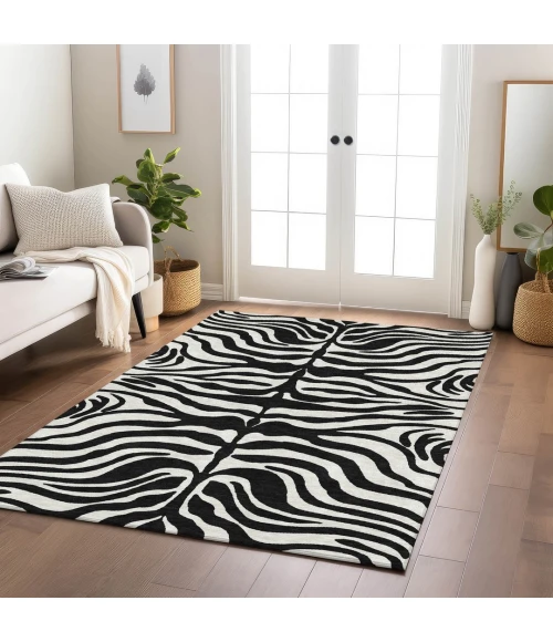 Addison Rugs Chantille Black ACN1042 5ft. x 7ft.6in. Rect. Rug