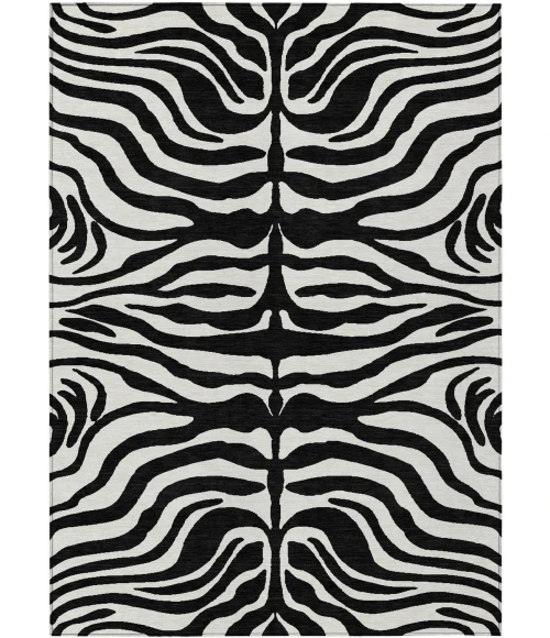 Addison Rugs Chantille Black ACN1042 5ft. x 7ft.6in. Rect. Rug