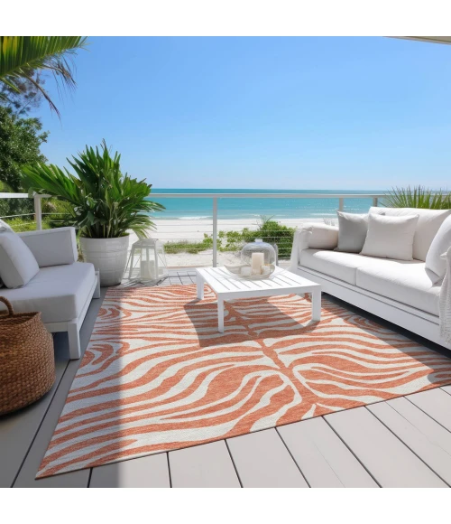 Addison Rugs Chantille Orange ACN1042 5ft. x 7ft.6in. Rect. Rug