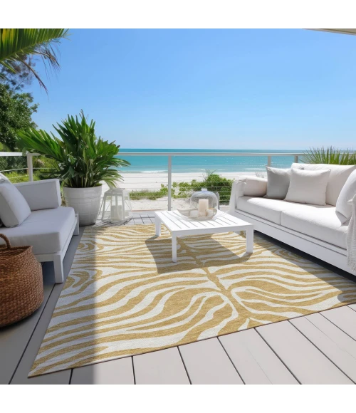 Addison Rugs Chantille Gold ACN1042 8ft. x 10ft. Rect. Rug